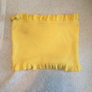 Never worn yellow tube top